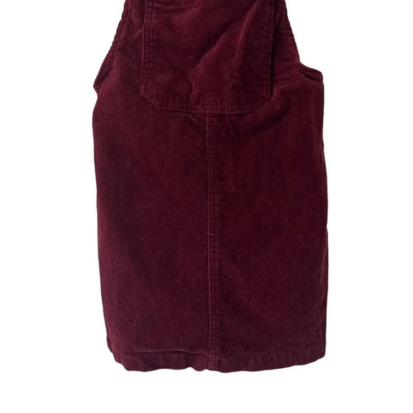 Art Class Girls Corduroy Burgundy Purple Overalls Dress Medium 7/8 Solid Pattern - Picture 4 of 5